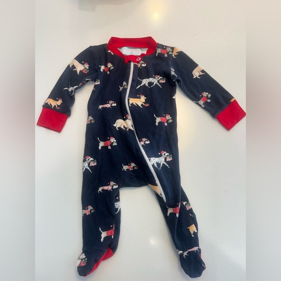 Sal & Pimenta Dog Christmas romper! Boys Size 3 Months! Too Cute! - Picture 1 of 5